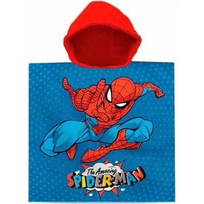 Euroswan detské pončo s kapucňou Amazing Spiderman 60 x 120 cm