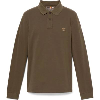 Timberland Мъжка поло тениска Timberland Millers River L/S Millers River Pique Polo shirt - Leaf Green - размер XXL (216-6947-0514)
