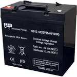 Universal Power 12V 55Ah left+ (998)