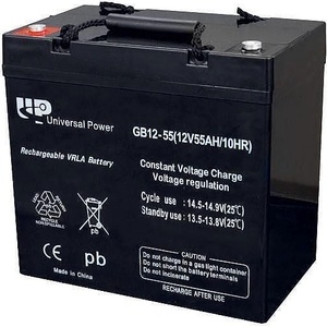 Universal Power 12V 55Ah left+ (998)