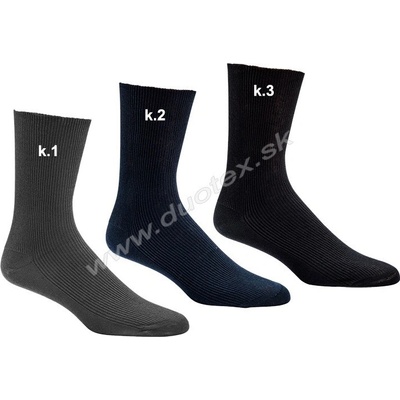 SOCKS4FUN Zdravotné ponožky W-6163 k.2-tm.modrá