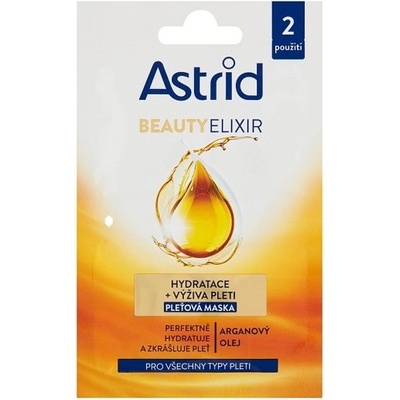 Astrid Beauty Elixir Hydratačné a vyživujúce pleťová maska 2 x 8 ml