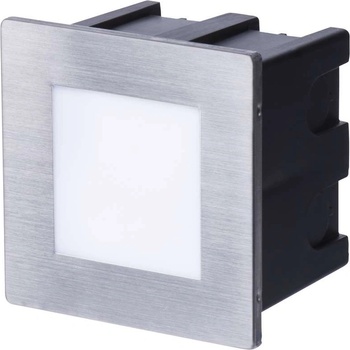 EMOS LED orientační vestavné svítidlo, čtv. 1,5W teplá bílá IP65