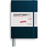 Leuchtturm1917 372561 Weekly Calendar Medium (A5) 2026, 12 Months, Softcover, Deep Sea, German (372561)