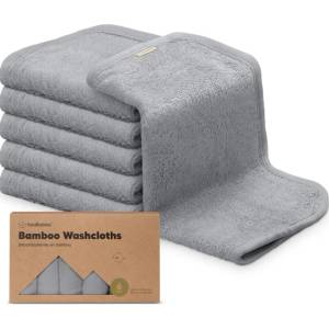 KeaBabies Kърпи От Органичен Бамбук 6 бр Сиви KeaBabies (KB012-07)
