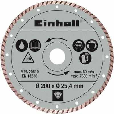 Einhell Diamantový kotouč TURBO 200x25,4 mm na dlaždice 4301175