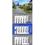 REALSYSTEM Календар за спедитори realsystem, с 1 блок, за 3 месеца, син, Унгария 2027, 6061-42 (6061-42)