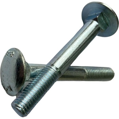 Vratový šroub M8 x 70 mm, pevnost 8.8. DIN 603, bílý zinek – Zboží Mobilmania