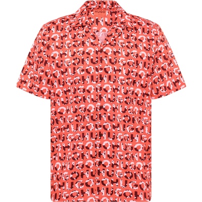 HUGO BOSS Риза 'Ellino' червено, размер XXL