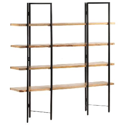 Sonata Библиотека с 4 нива, 160x35x160 см, манго масив