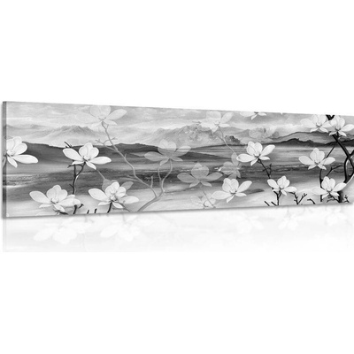 Obraz v nevšedním černobílém provedení - 120x40