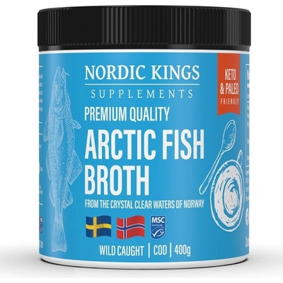 Nordic Kings Рибен бульон от Арктическа риба (MSC), 400 g прах Nordic Kings (600138 (33182) AS)