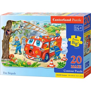 Castorland Пъзел Castorland от 20 XXL части - Пожарникари спасяват коте (C-02146) - ozone