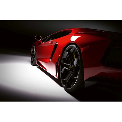 DIMEX ART Флизелинов фототапет нов червен автомобил 375 x 250 см