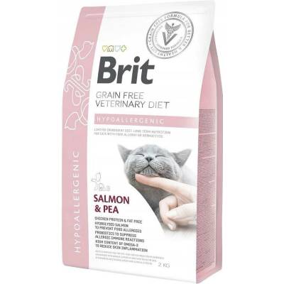 Brit Grain Free Veterinary Diet Kočka Hypoalergenní Losos s hráškem 2 kg