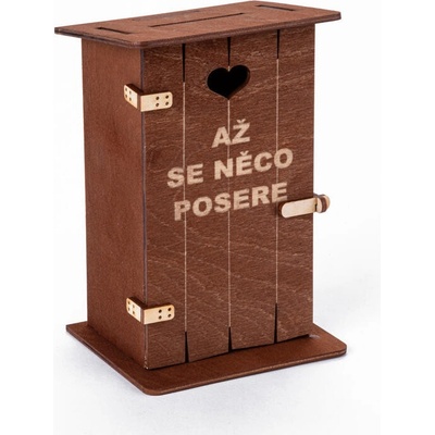 decoDoma Pokladnička kadibudka Až se něco pos...