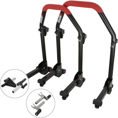 Sefis M20U sklopný pojazdný univerzálný moto stojan predný a zadný set - 2v1 / vidle