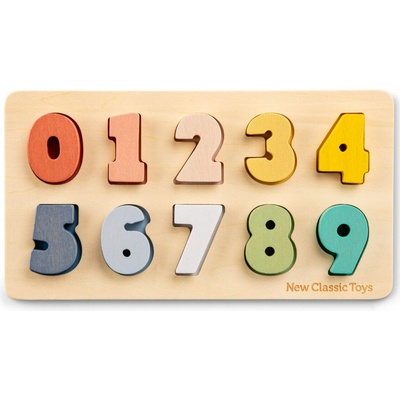 New Classic Toys vkladacie puzzle čísla od 0 do 9