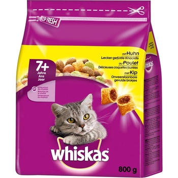 Whiskas 7+ Senior Kuracie 2 x 0,8 kg