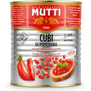 Mutti ( Италия - Парма) Mutti Италиански белени домати на кубчета 2.5кг