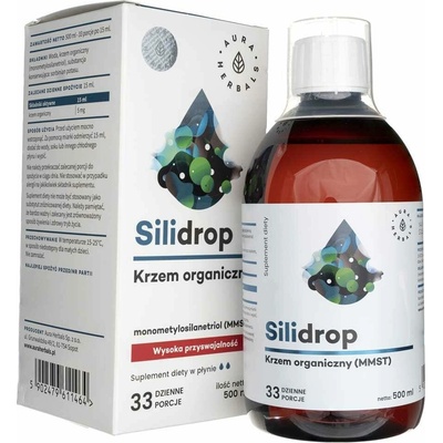 Aura Herbals Silidrop organický křemík MMST tekutý 500 ml