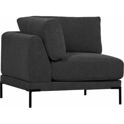 WOOOD Tmavě šedý rohový modul Coulee 100 x 100 cm