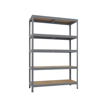 Carmen Метален стелаж STAR PLUS 180x120x60 см, до 250 кг на рафт - сив