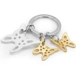 Metalmorphose Ключодържател Metalmorphose Butterfly, Matt white / Matt gold (MTM079-02)