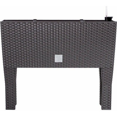 PROSPERPLAST Plastové samozavlažovací truhlíky Rato Case High hnedá 80 x 33 cm