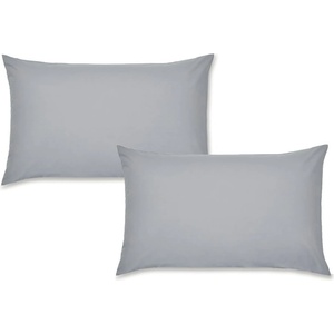 Catherine Lansfield Перкалови калъфки за възглавници 2 бр. 50x75 cm Easy Iron Percale - Catherine Lansfield (BD/18277/W/HPC2/GY)