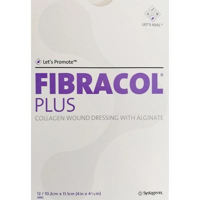 Fibracol Plus kolagénový obväz s alginátom 10,2 cm x 11,1 cm 1x12 ks