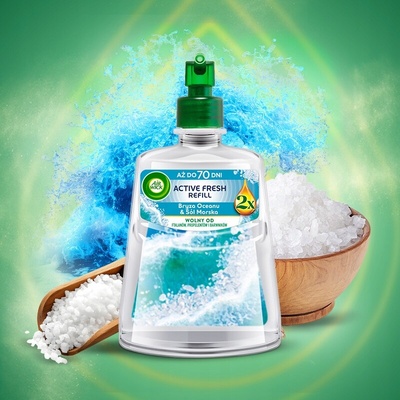 Air Wick Náplň Active Fresh Oceánský vánek a rajská vanilka 228 ml