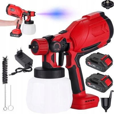 Bedee Profesionálna Striekacia Pištoľ 21V 2000mAh s Nádobou