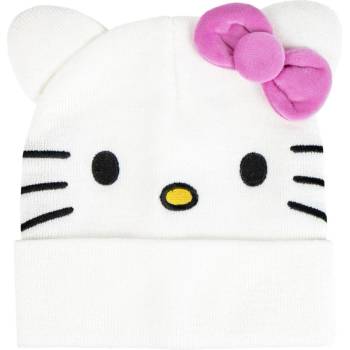 Image 1 of Cerda ДЕТСКА ЗИМНА ШАПКА hello kitty БЯЛА С РОЗОВА ПАНДЕЛКА