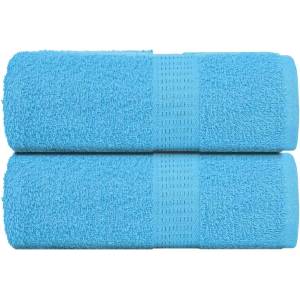 vidaXL Кърпи за пране FROGN 2 бр. Тюркоазени 30x30 см 360 г/м2 (136968)