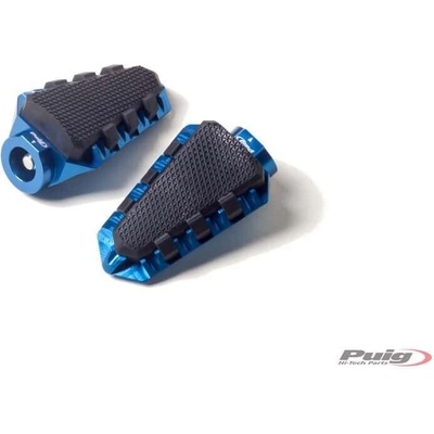 Stupačky bez adaptérov PUIG TRAIL 7319 modrá s gumou