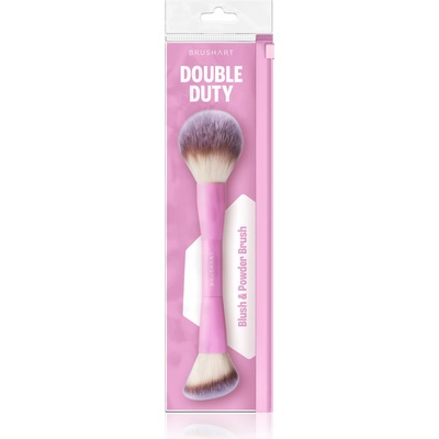 BrushArt Double Duty Blush & Powder brush štetec na lícenku a púder obojstranný 1 ks