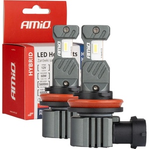 FORMPLAS Крушки amio hybrid led h8, h9, h11, h16 6000k 60w