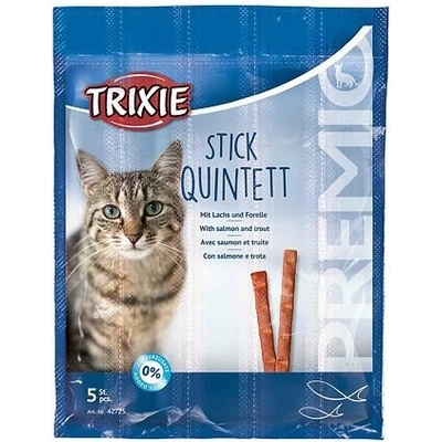 Trixie PREMIO Quintett tyčinky losos pstruh 5 x 5 g