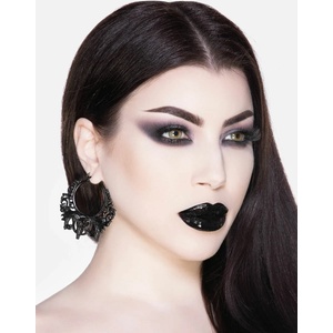 KILLSTAR Обеци KILLSTAR - Worship The Night Hoop - Черен - KSRA004126