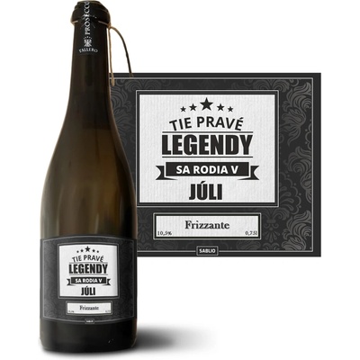 Sablio Tie pravé legendy sa rodia v júli Prosecco biele suché šumivé víno 10,5 % 0,75 l (holá fľaša)
