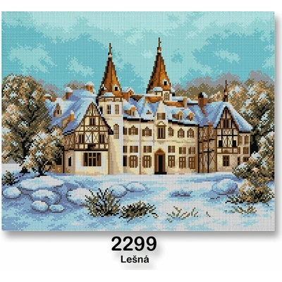 Předloha vyšívací 40 x 50 cm 2299 zámek Lešná