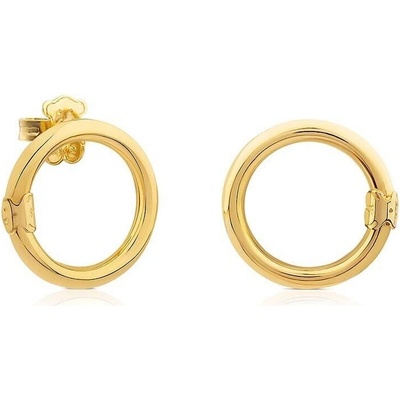 Tous Pozlátené visiace náušnice Hold 1000075700