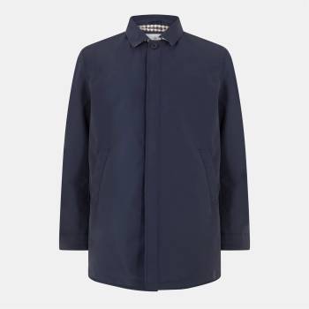 AQUASCUTUM Men's AquAct Mid-Length Weatherproof Trench Coat - Navy