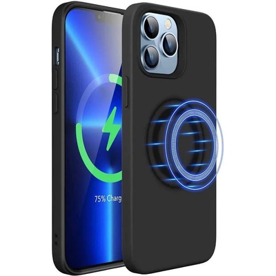 ESR Cloud MagSafe Case - силиконов (TPU) калъф с MagSafe за iPhone 13 Pro Max (черен)