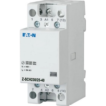 Eaton Инсталационен контактор EATON Z-SCH230/25-40, 248847 - 230VAC/50Hz, 4N/O, 25A, 2HP (248847)