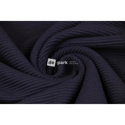 de-park Teplákovina 3D - Stripe - černomodrá