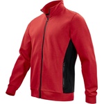 ProJob 2129 SWEATSHIRT FULL ZIP/Мъжки суичър с цип Doubleface, здрав, с качулка - червен, размер S (64212900401)