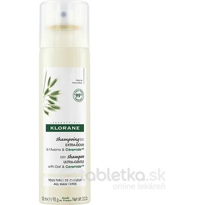 Klorane veľmi jemný suchý šampón pre všetky typy vlasov s ovseným mliekom 150 ml