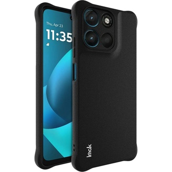 Motorola Защитен Калъф IMAK за Motorola Moto G67 Power 5G / G57 Power 5G - TPU, 4-ъглова защита, Защита на Камера, Вкл. Протектор - Черен (Матов)